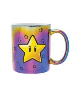 TAZA METALICA SUPER MARIO BROS STAR POWER