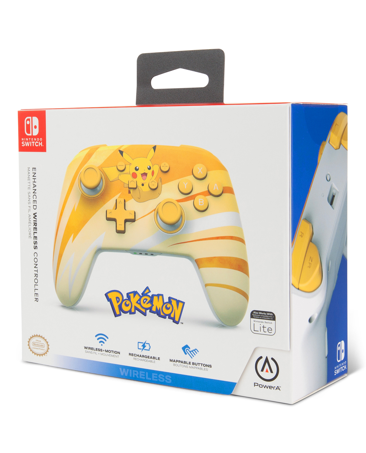 CONTROL NINTENDO SWITCH POWER A PIKACHU SPLASH - Image 3
