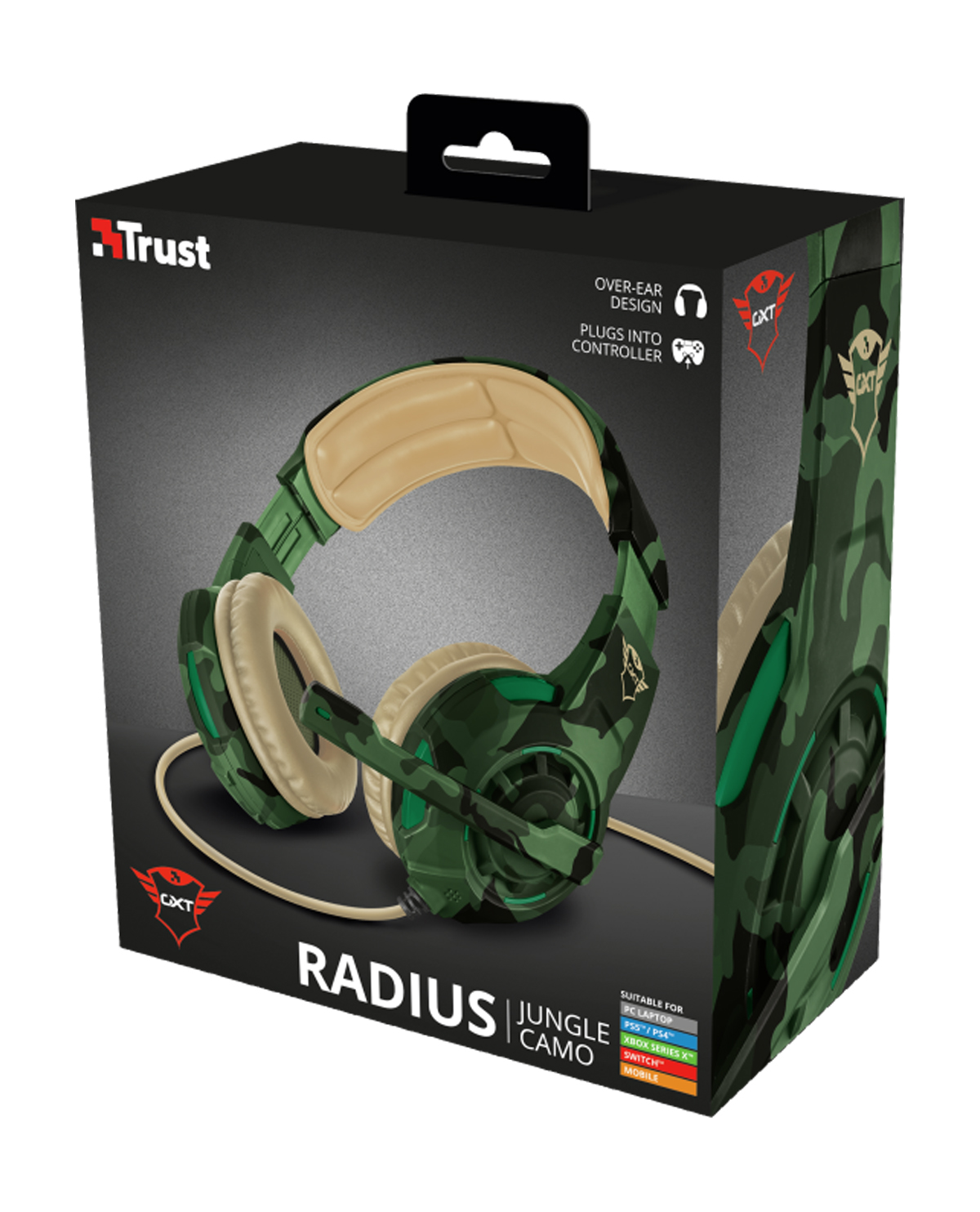 HEADSET ALAMBRICO UNIVERSAL TRUST GXT 310C GREEN CAMO - Image 4