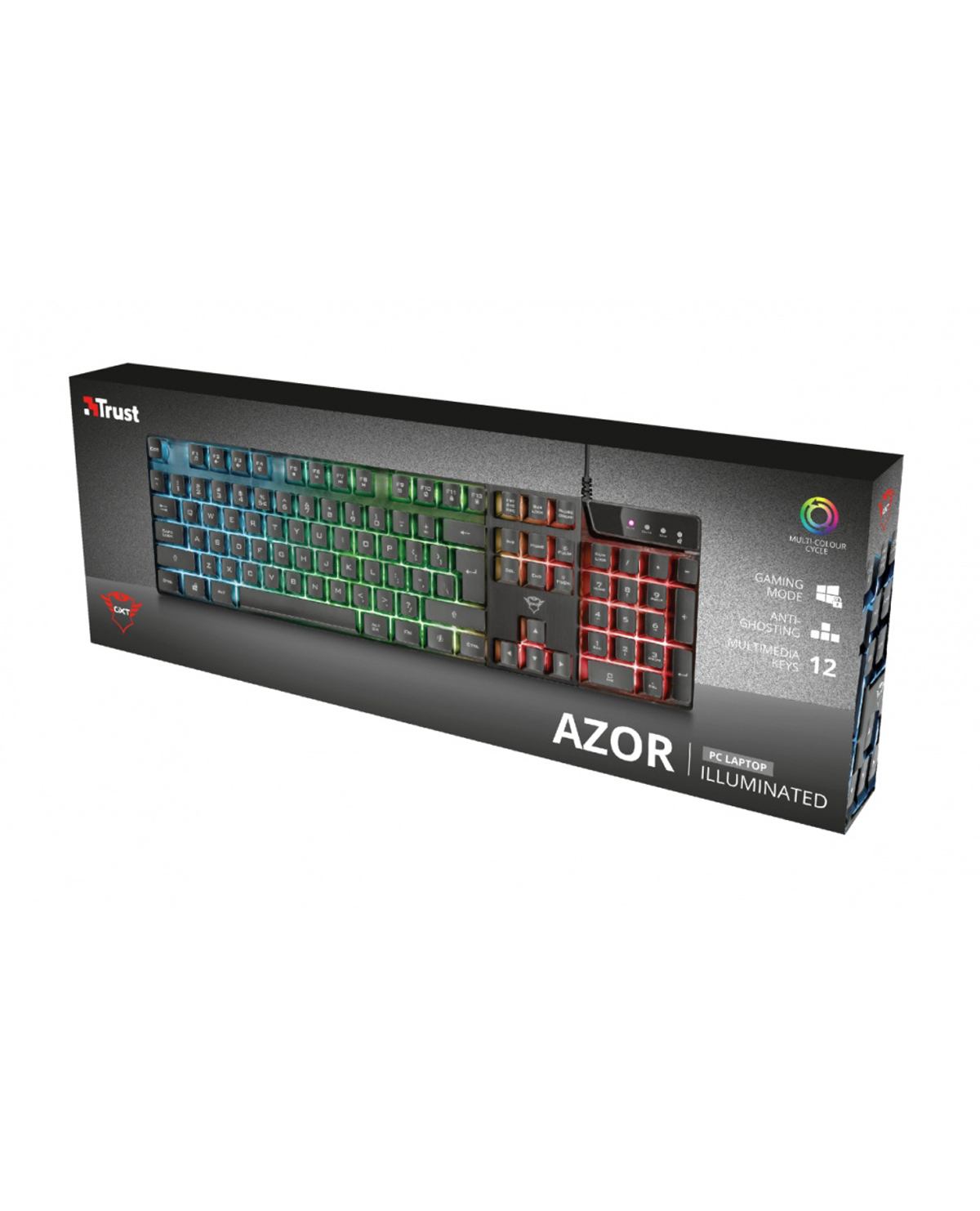 TECLADO ALAMBRICO TRUST GXT 835 AZOR ILLUMINATED - Image 4
