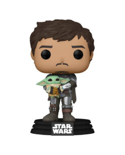 FIGURA POP STAR WARS MANDALORIAN MANDO HOLDING CHILD