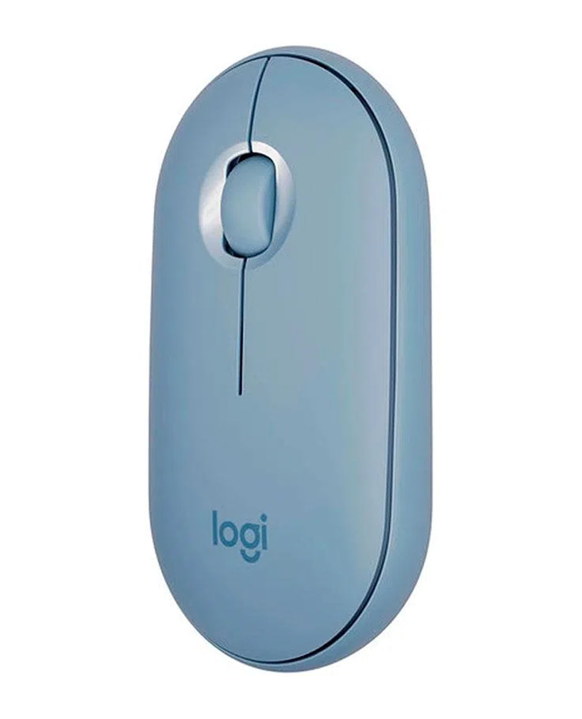 MOUSE INALAMBRICO LOGITECH PEBBLE MR350 AZUL CON GRIS - Image 2