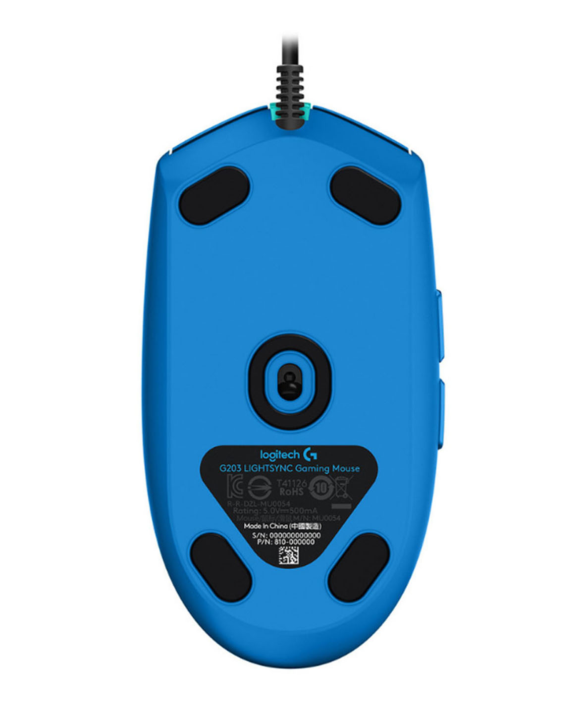 MOUSE ALAMBRICO LOGITECH G203 AZUL - Image 3