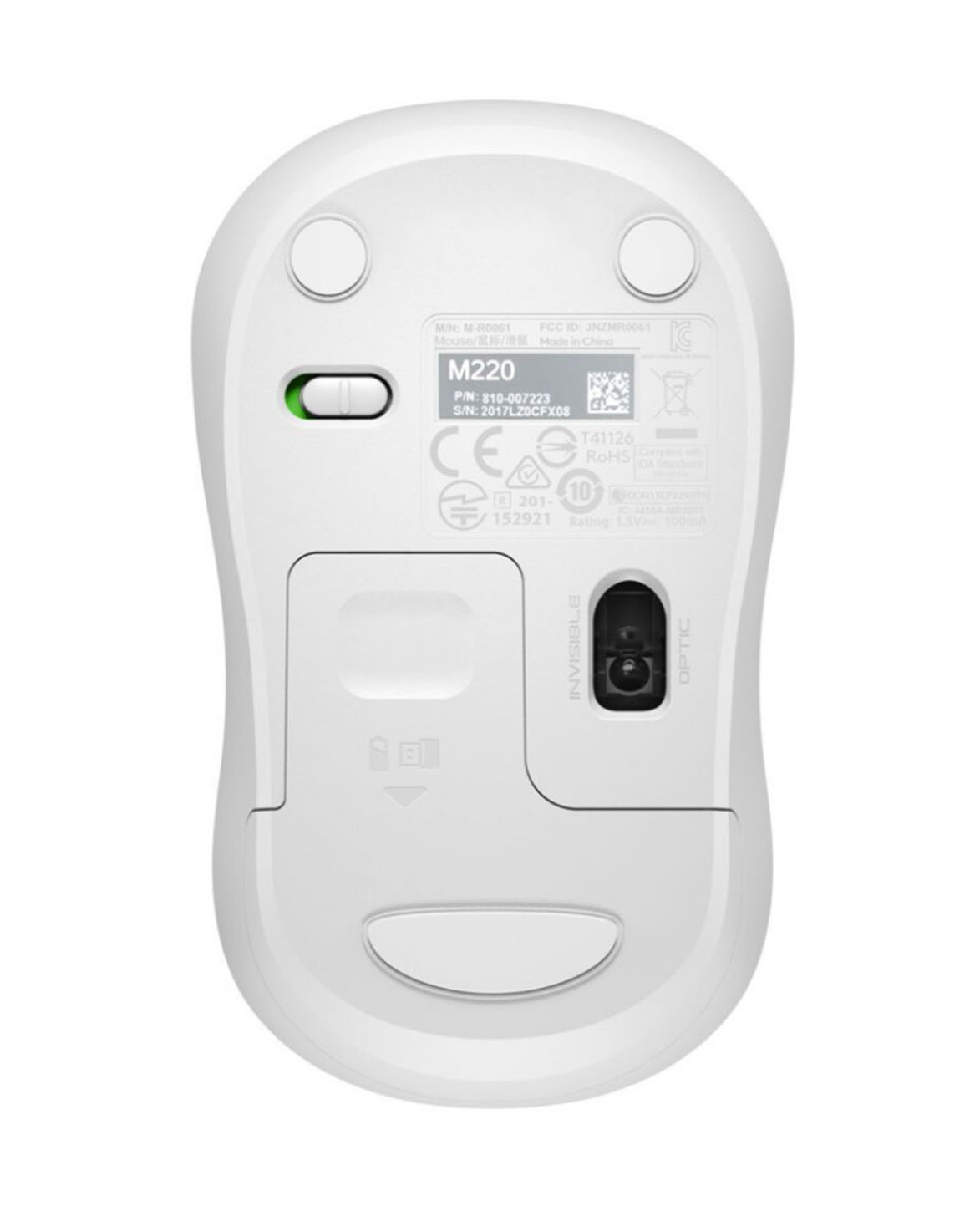 MOUSE INALAMBRICO LOGITECH M220 BLANCO - Image 3