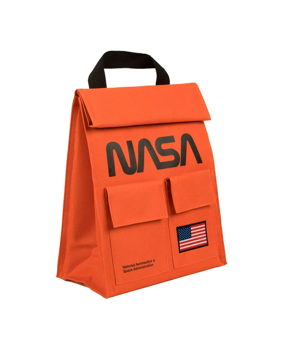 LONCHERA BIOWORLD NASA NARANJA LOGO