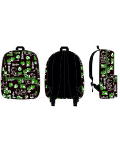 MOCHILA BIOWORLD YOSHI NEGRO CON VERDE
