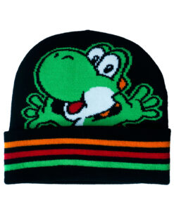 GORRO BIANIE SUPER MARIO BROS YOSHI BLACK
