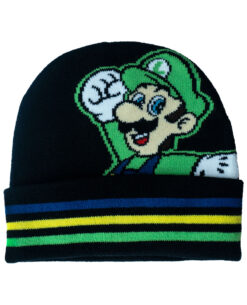 GORRO BEANIE SUPER MARIO BROS LUIGI BLACK