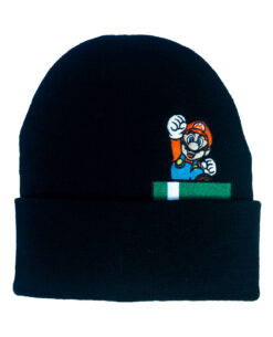 GORRO BEANIE SUPER MARIO NEGRO