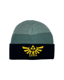 GORRO BEANIE ZELDA GRIS CON NEGRO