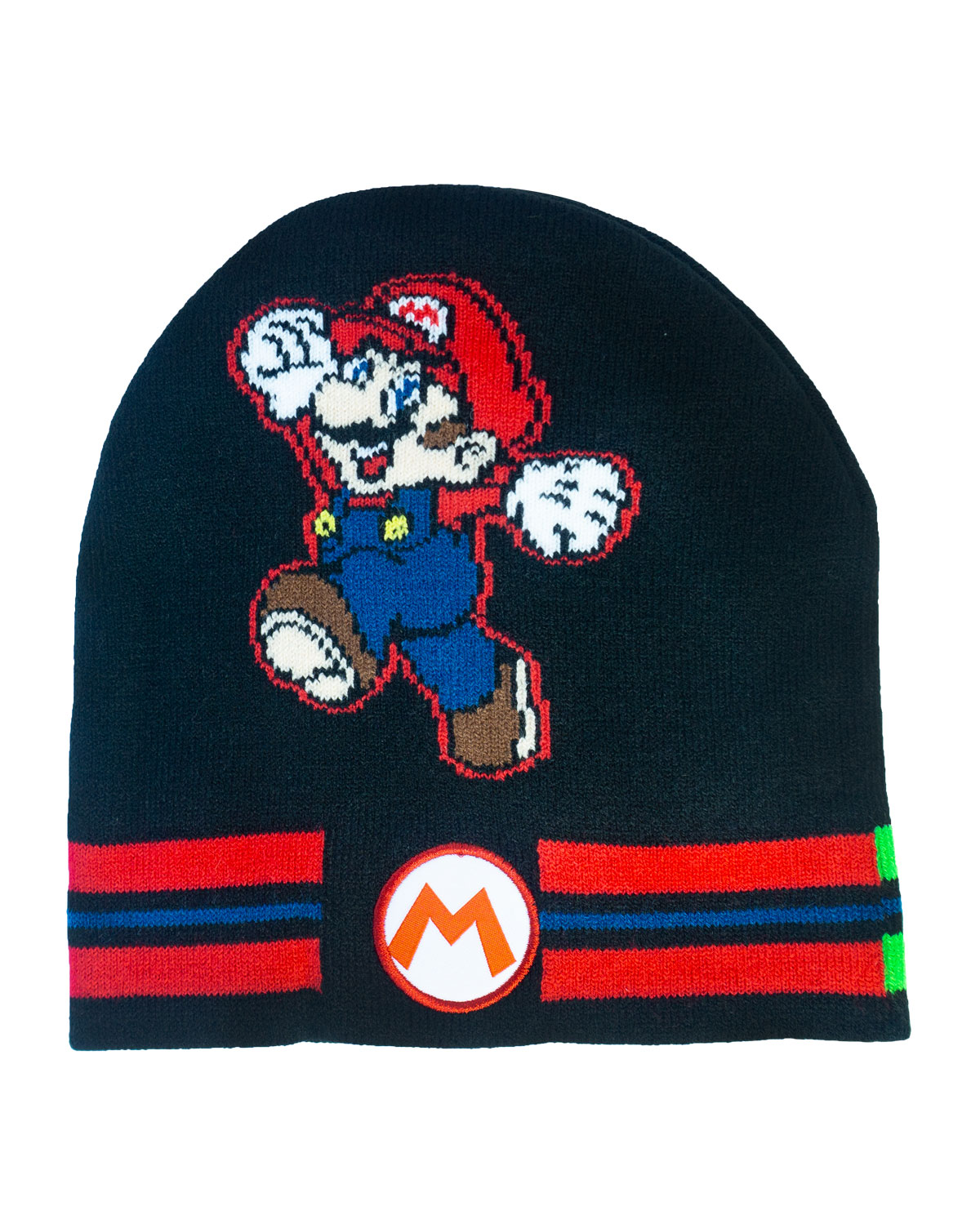 KIT GORRA BEANIE Y GUANTES SUPER MARIO NEGRO