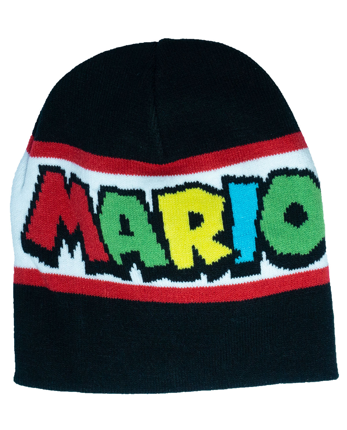KIT GORRA BEANIE Y GUANTES SUPER MARIO NEGRO Y BLANCO - Image 2