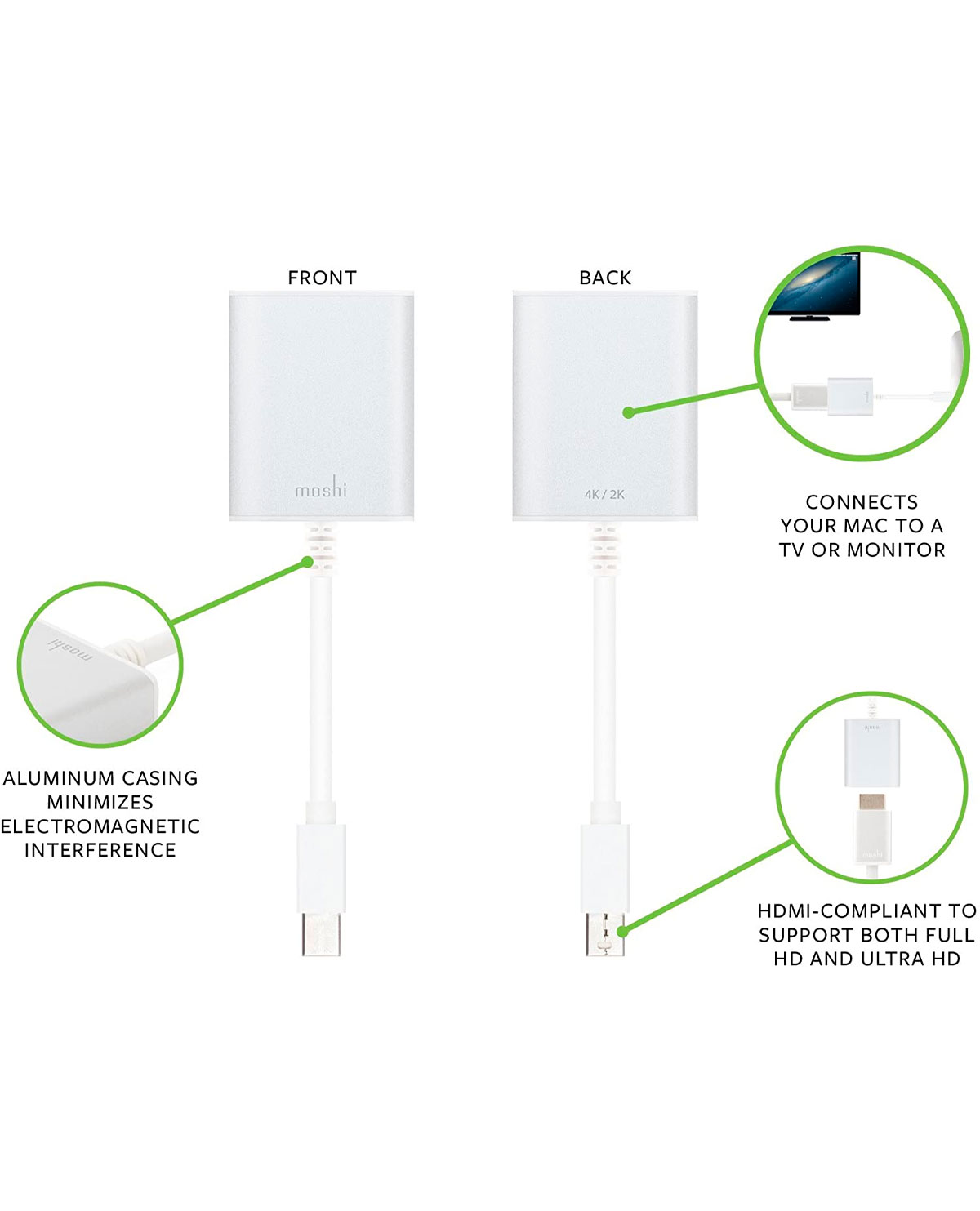ADAPTADOR MINI MOSHI DISPLAYPORT A HDMI - Image 2