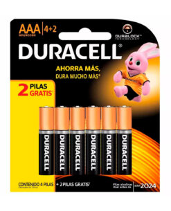PILAS DURACELL AAA 6 CELLS