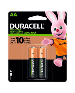PILAS RECARGABLES DURACELL AA 2 CELlS