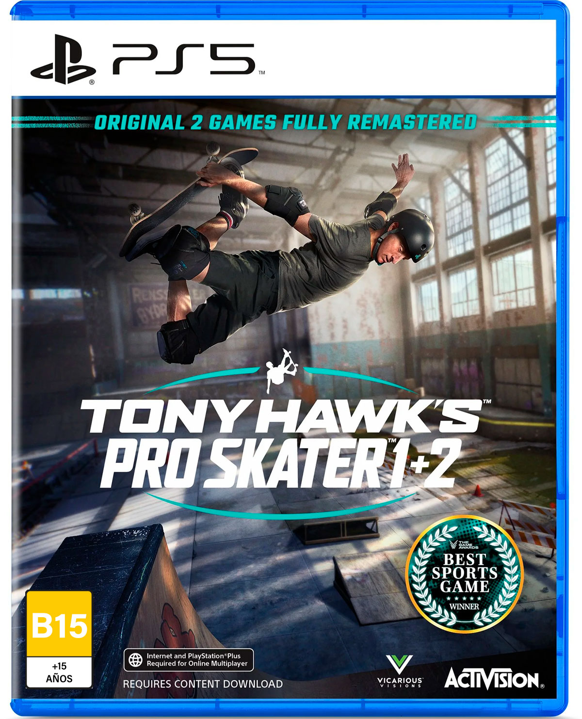 TONY HAWKS PRO SKATER 1 AND 2