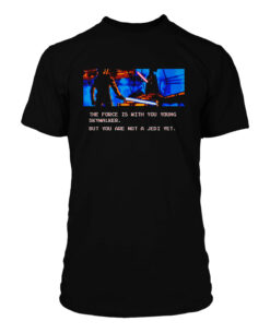 PLAYERA NEGRA STAR WARS NOT A JEDI YET MEDIANA