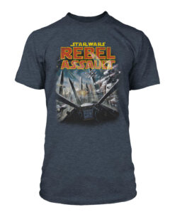PLAYERA GRIS STAR WARS REBEL ASSAULT MEDIANA