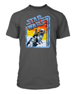 PLAYERA GRIS STAR WARS PIXEL TAUNTAUN GRANDE