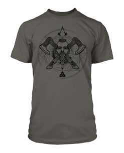PLAYERA GRIS ASSASSINS CREED VALHALLA LEADER OF THE PACK GRANDE