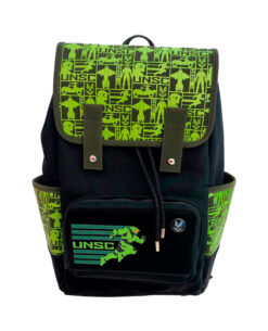 MOCHILA NEGRA CON VERDE HALO INFINITE