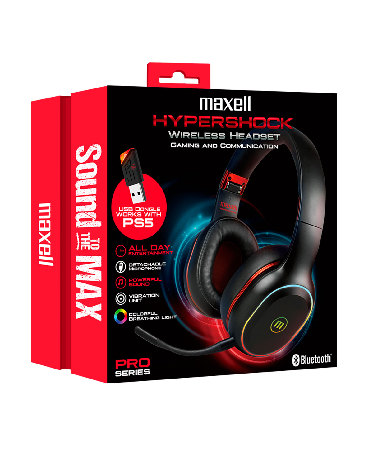 HEADSET INALAMBRICO MAXELL HYPERSHOCK - Image 3
