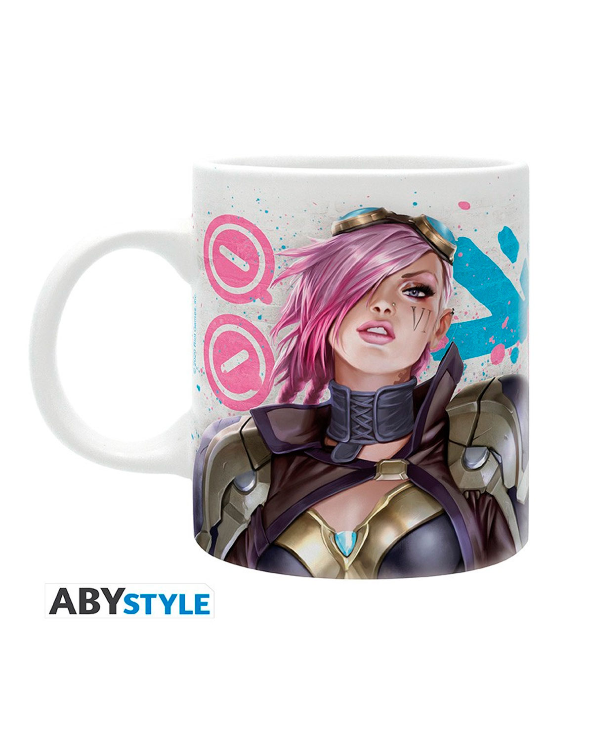 TAZA DE CREAMICA ABY STYLE LEAGUE OF LEGENDS VI VS JINX