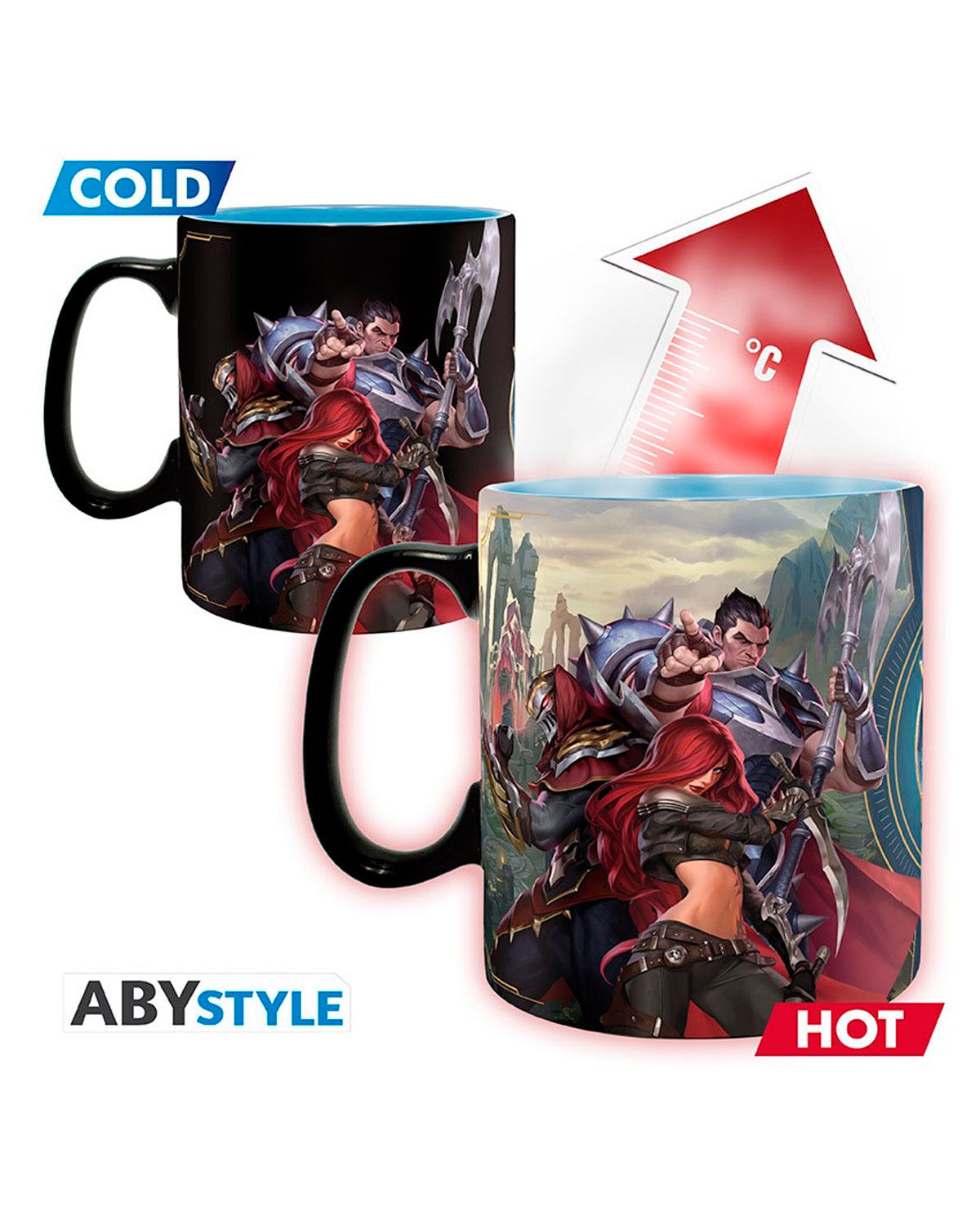 TAZA DE CERAMICA SENSIBLE AL CALOR ABY STYLE LEAGUE OF LEGENDS GROUP - Image 2