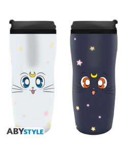 TERMO DE PLASTICO ABY STYLE SAILOR MOON LUNA AND ARTEMIS