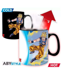 TAZA DE CERAMICA SENSIBLE AL CALOR ABY STYLE DRAGON BALL Z GOKU VS BUU