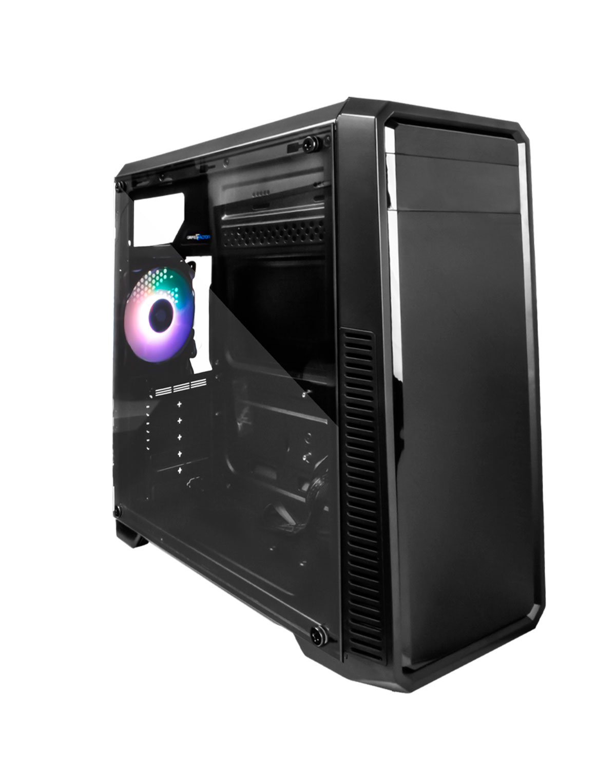 GABINETE GAME FACTOR CSG300 CON FUENTE DE PODER 600w