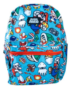 MOCHILA BIOWORLD SUPER MARIO KIDS AZUL CIELO
