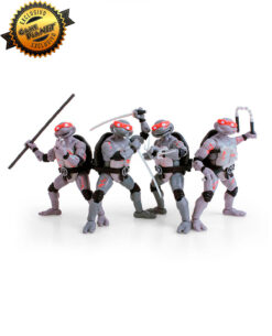 SET DE FIGURAS DE ACCION BST AXN TEENAGE MUTANT NINJA TURTLES BATTLE DAMAGE EXCLUSIVO