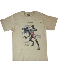 PLAYERA BEIGE ANATOMIA DEL DEMOGORGON CHICA