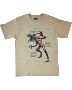PLAYERA BEIGE ANATOMIA DEL DEMOGORGON GRANDE