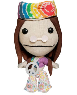 PELUCHE LITTLE BIG PLANET 2 SACKBOY HIPPIE 18 CM