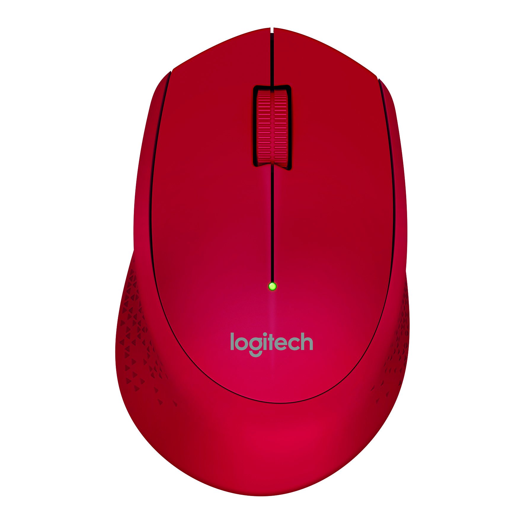 Logitech M280 - Mouse - right-handed - optical - 3 buttons - wireless - 2.4 GHz - USB wireless receiver - red