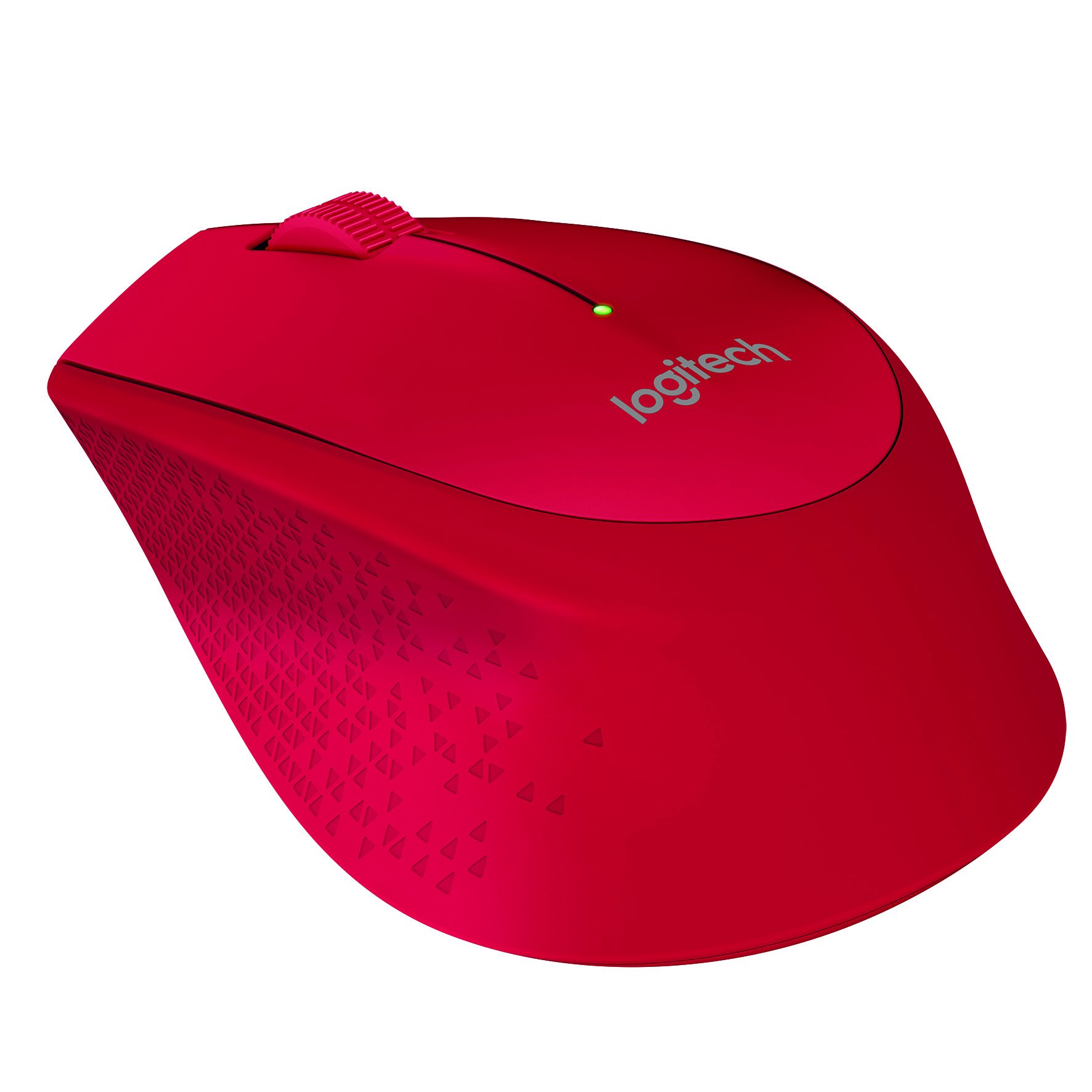 Logitech M280 - Mouse - right-handed - optical - 3 buttons - wireless - 2.4 GHz - USB wireless receiver - red - Image 3