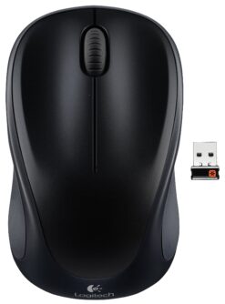 Logitech M317 - Mouse - optical - wireless - 2.4 GHz - USB wireless receiver - black