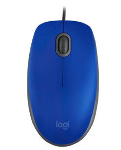 Logitech - Mouse - USB - Wired - Blue