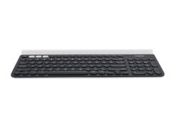 Logitech - Keyboard - Wireless - Spanish - 2.4 GHz / Bluetooth - Ergonomic Design - Black (keyboard) / Black and white