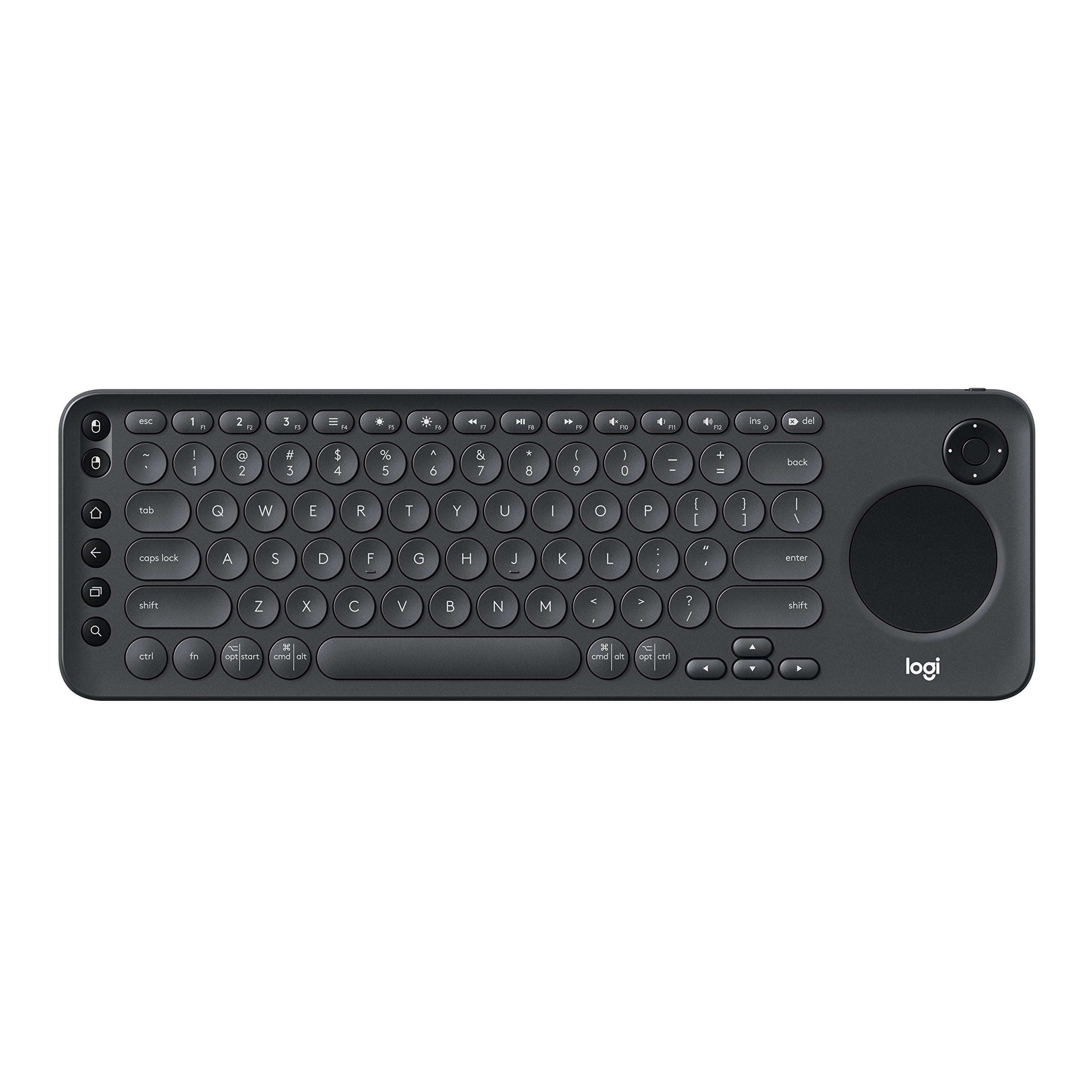 Logitech - Keyboard - Wireless - Spanish - Bluetooth - Black - intergrated touchpad