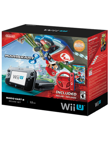 CONSOLA NINTENDO WII U NEGRO 32GB CON MARIO KART 8