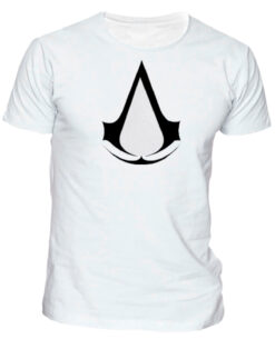PLAYERA ASSASSINS CREED LOGO BLANCA CHICA