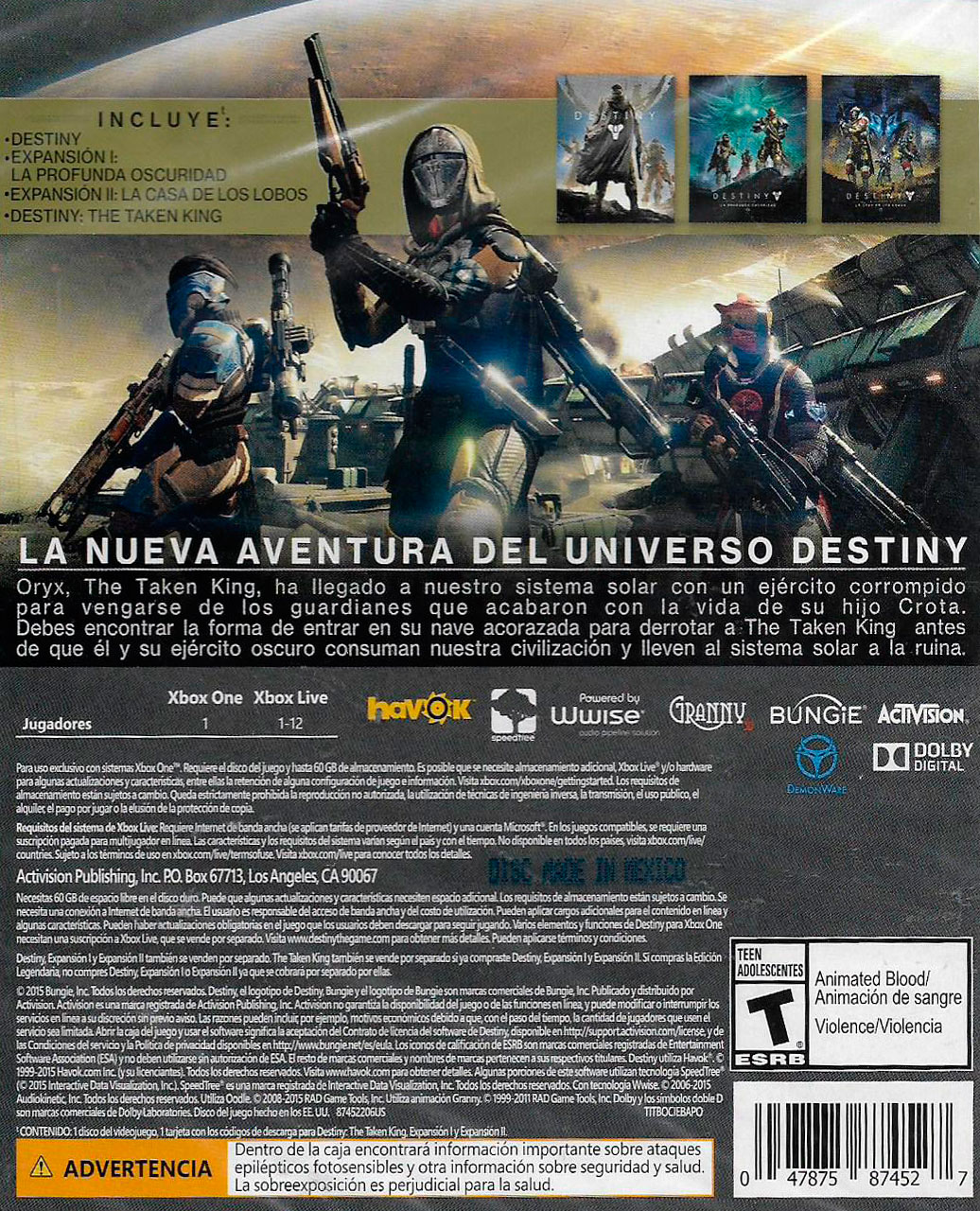 DESTINY THE TAKEN KING LEGENDARY EDITION - Image 2
