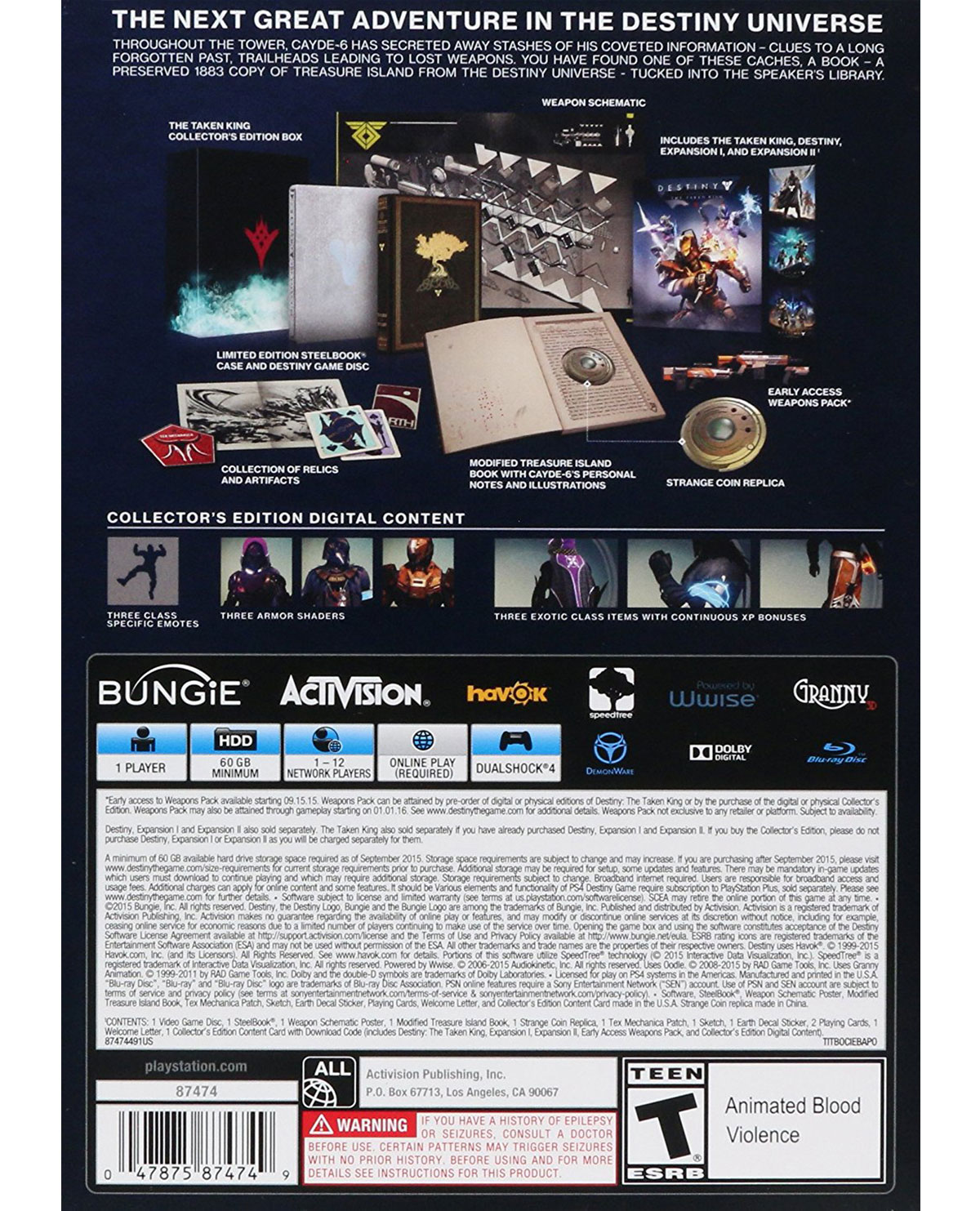 DESTINY THE TAKEN KING COLLECTORS EDITION - Image 2