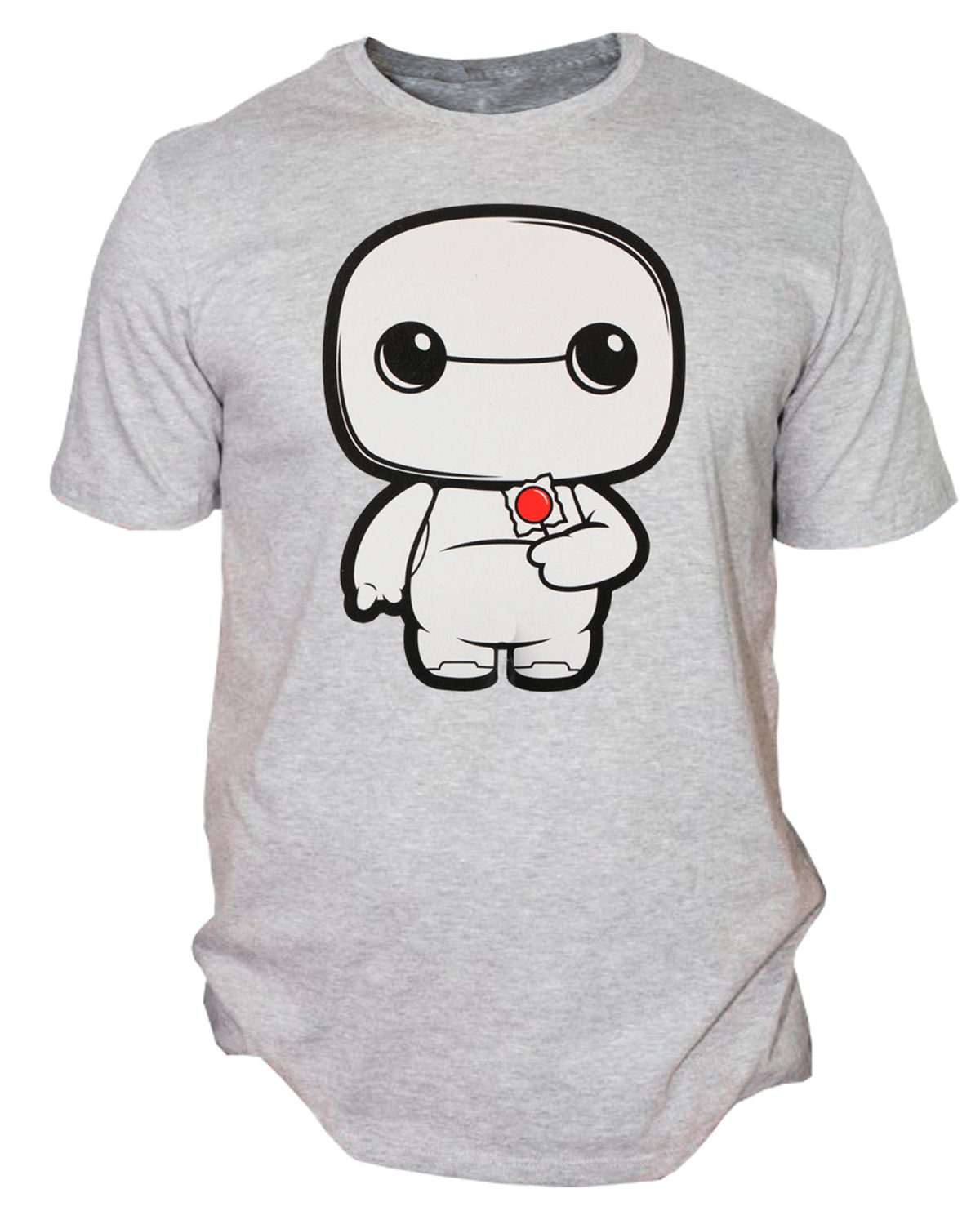 PLAYERA BIG HERO 6 POP BAYMAX GRIS CHICA