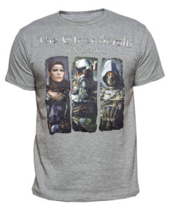 PLAYERA THE ELDER SCROLLS ONLINE PERSONAJES NEGRA MEDIANA