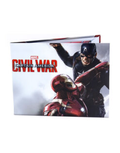 CARTERA DE PAPEL CAPITAN AMERICA VS IRON MAN CIVIL WAR