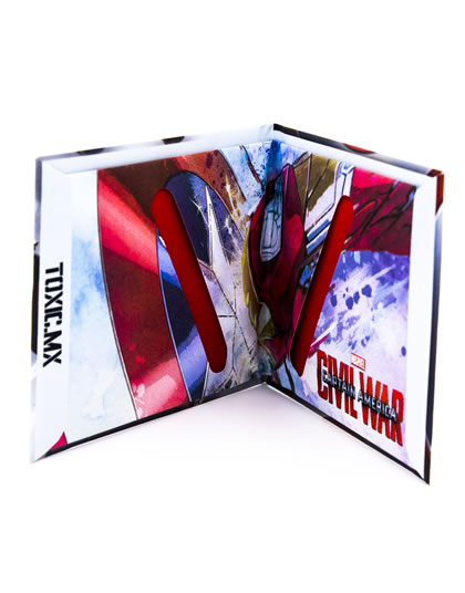 CARTERA DE PAPEL CAPITAN AMERICA VS IRON MAN CIVIL WAR - Image 3